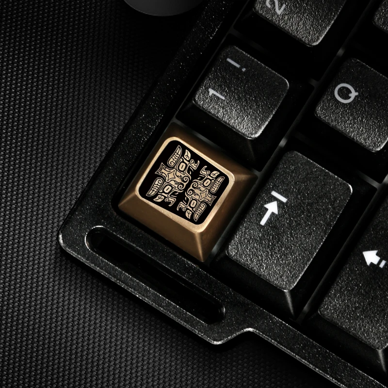 Bronze Pattern Keycap Handmade Customized Cherry Profile Keycap for MX Cross Switch Gaming Mechanical Keyboard Accessories Gifts