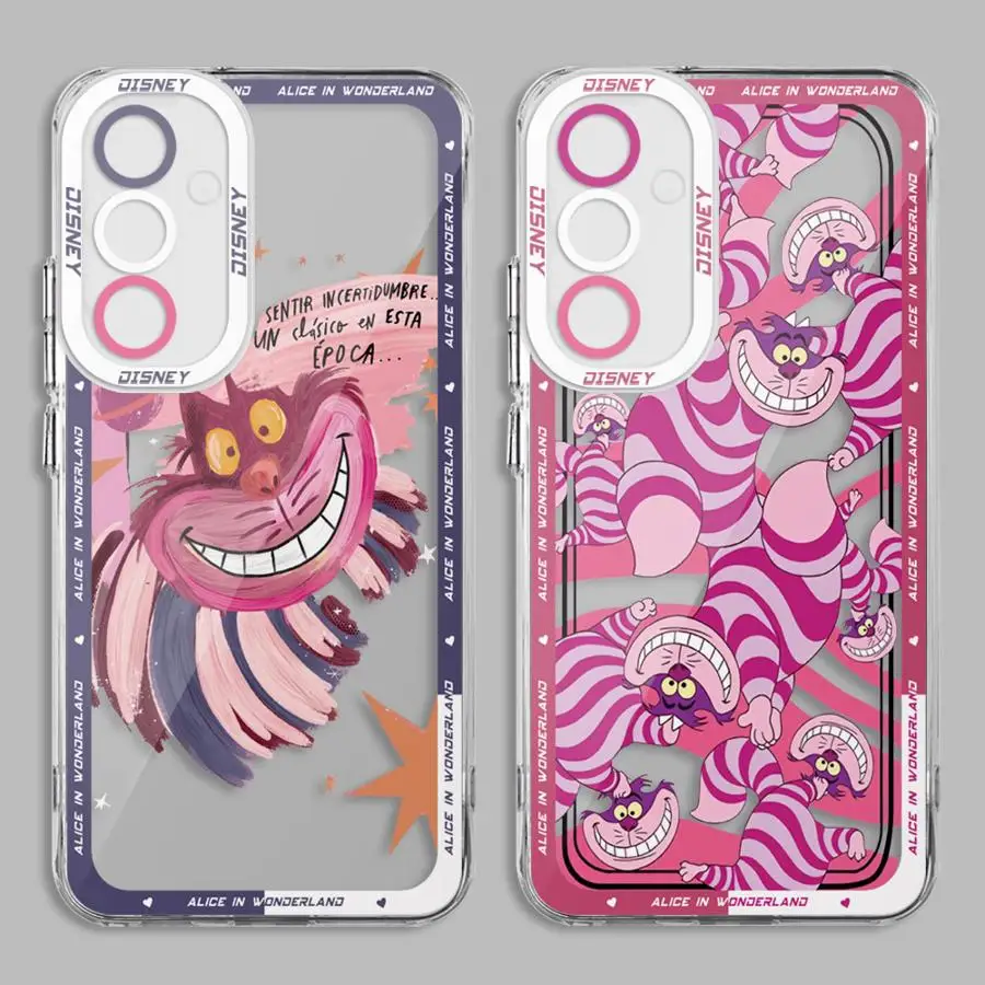 phone Case for Galaxy A31 A50 A50s A51 4G A71 4G A21s A12 A52s 5G A22 A32 A52 A72 4G 5G Disney Alice Cheshire Cat