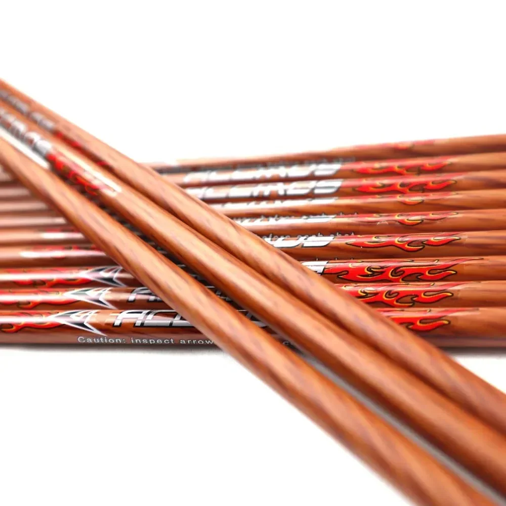 ACCMOS ID6.2mm ไม้คาร์บอน Arrow SHAFT 32 นิ้วกระดูกสันหลัง 300 350 400 450 500 550 600 700 800 ไม้ผิวสําหรับยิงธนูยิง