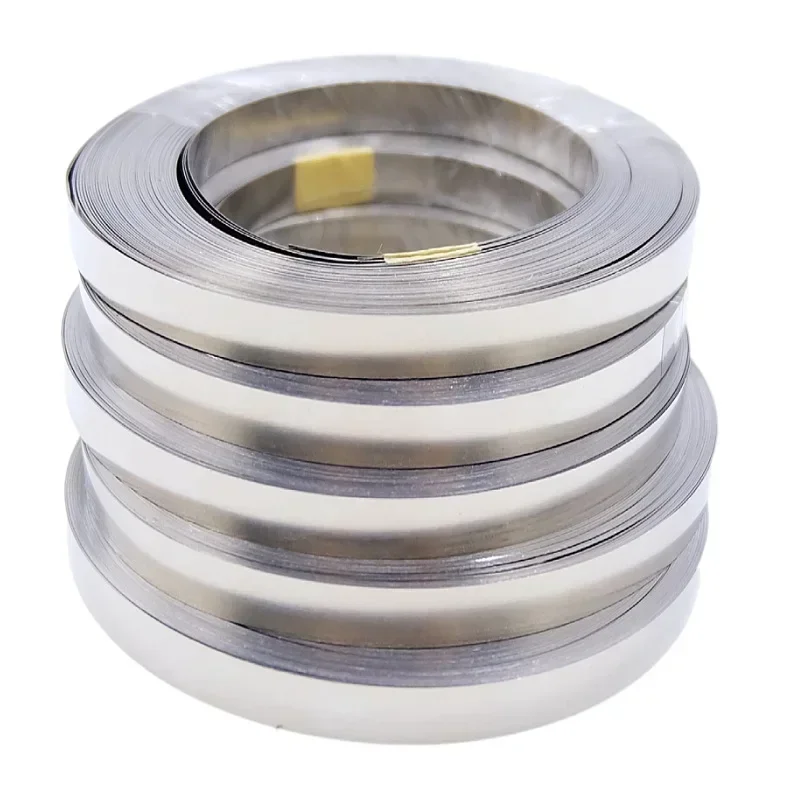 10 متر/وحدة شريط مطلي بالنيكل 18650 بطارية ليثيوم أيون النيكل ورقة لوحة موصل حزام ناقل من الفولاذ ماكينة لحام نقطي بطارية لحام #3