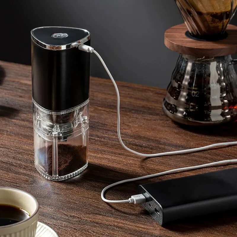 1 PCS Portátil Moedor De Café Elétrico TYPE C Carga USB Núcleo De Moagem De Cerâmica Em Casa Grãos De Café Pulverizer Grinder