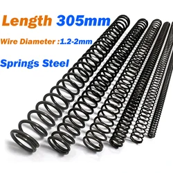 1Pcs Length 305mm Springs Steel Y-type Compression Spring Steel Pressure Springs Wire Dia 1.2/1.4/1.5/1.6/1.8/2mm OD 8mm-20mm