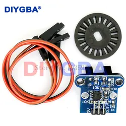 HC-020K Double Speed Measuring Sensor Module with Photoelectric Encoders Kit top For arduino