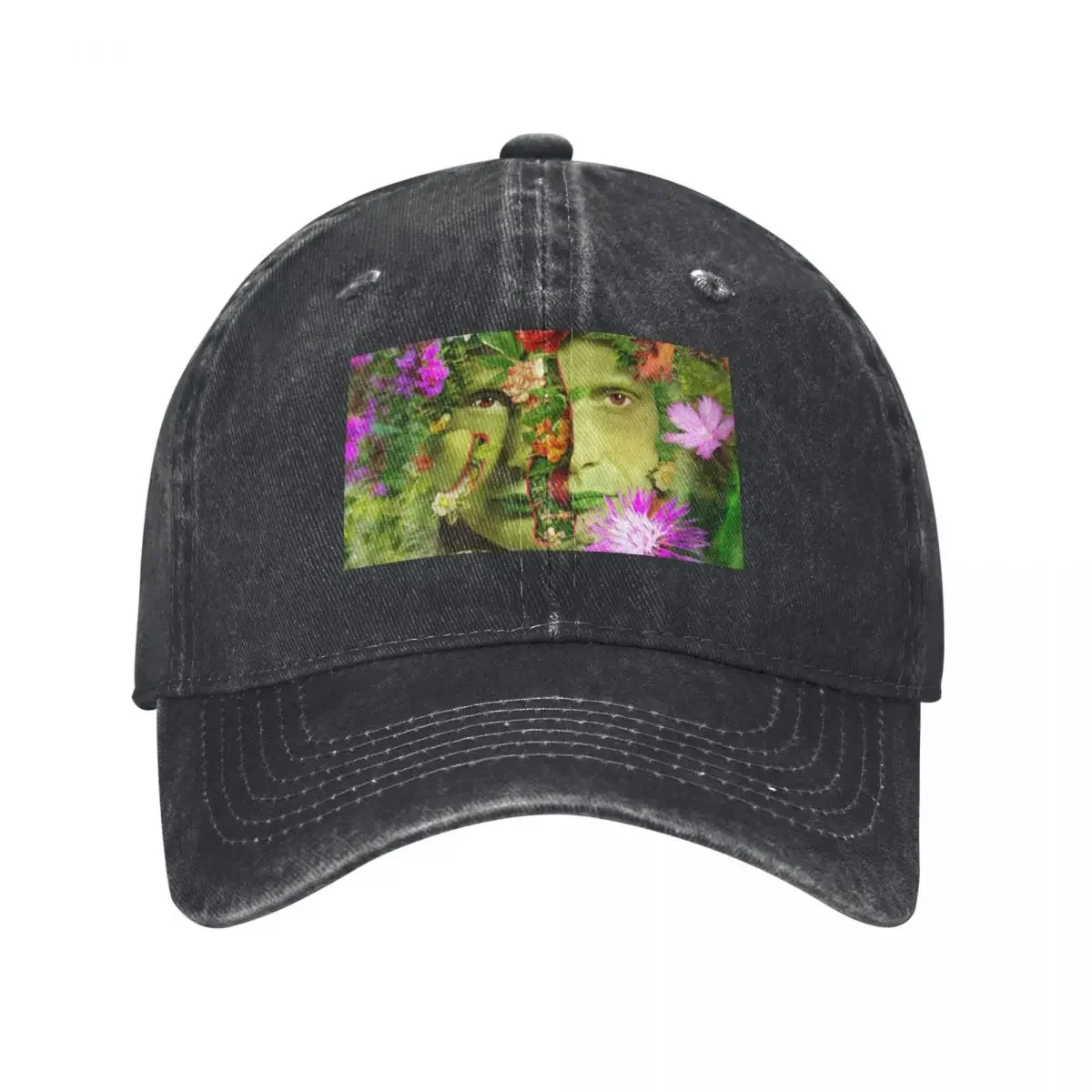 Surreal Garden Peeled Hannibal Portrait Floral Collage Baseball Cap Horse Hat Beach Bag Woman Men's