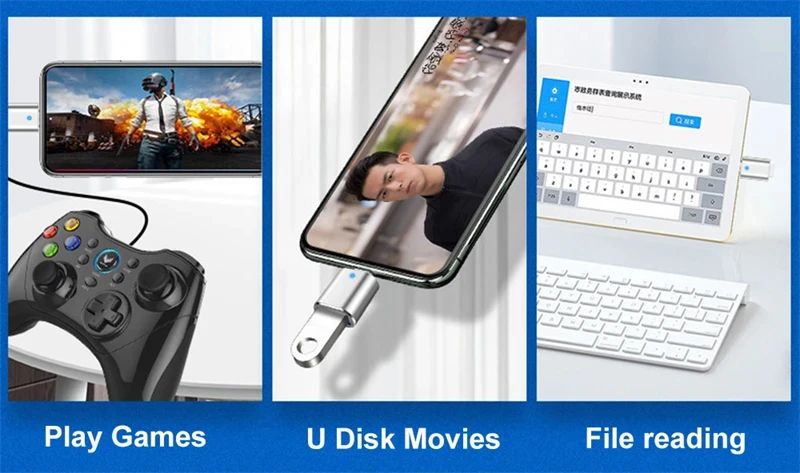 NNBILI Converters USB3.0 to Type C Male Adapter USB A to USBC Connector OTG Type C Car Charging Adapter for MacBook Mobile Phone