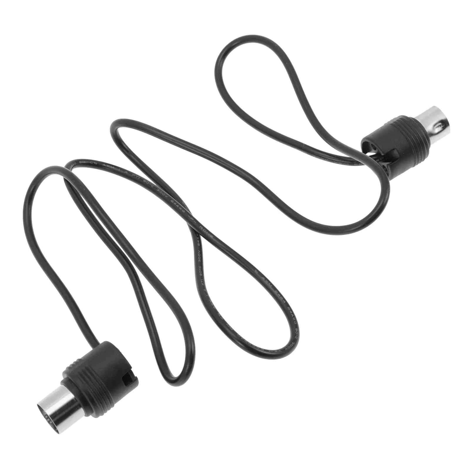 

MIDI Connection Cable Mini Male Piano Instrument Cord Black Angle Durable High Tensile Stable Quality Transmission Keyboard