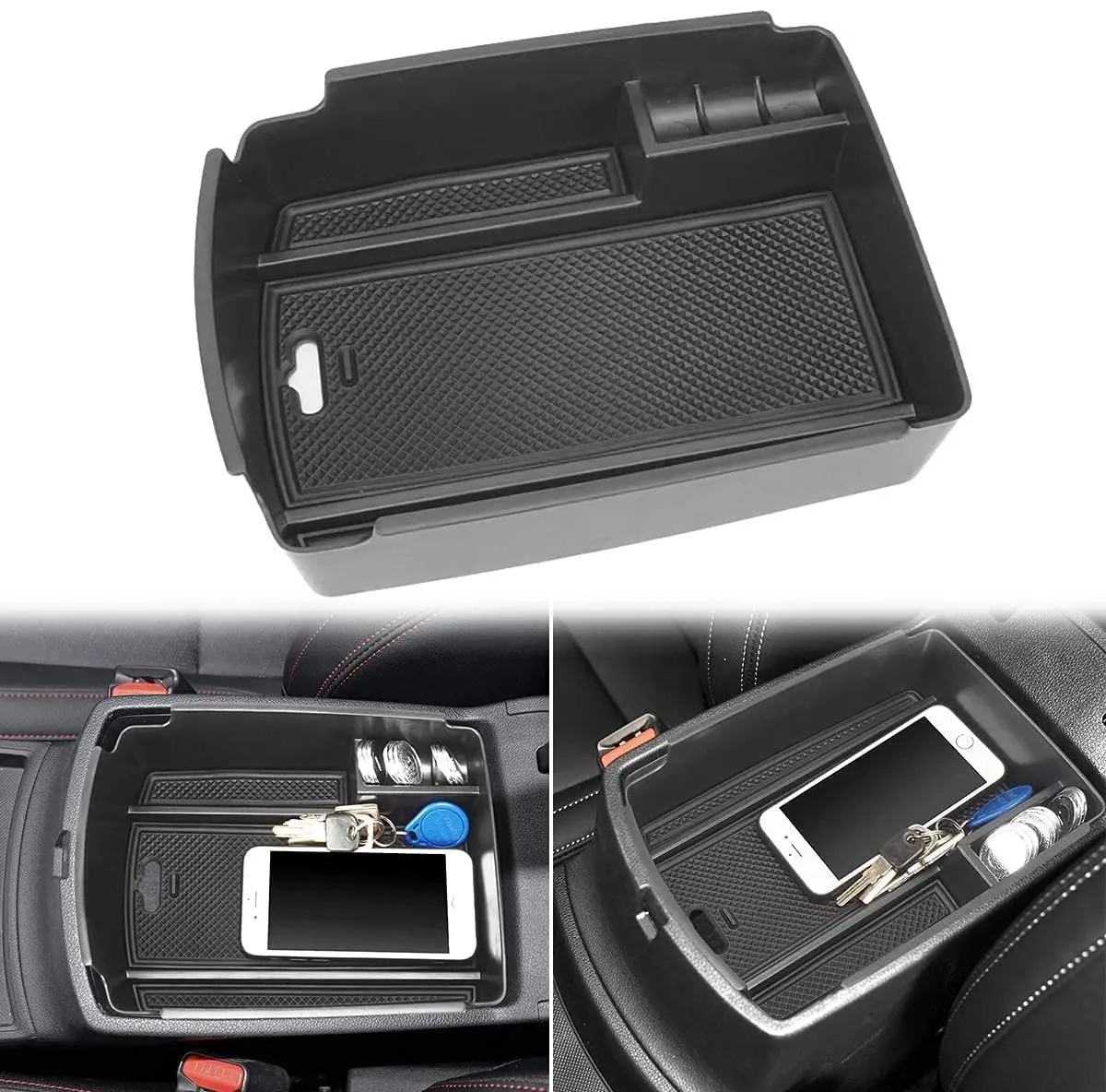 Center Console Organizer Tray for Kia Sportage/KX5 Accessories 2017 2018 2019 2020 2021 2022 Glove Box Secondary Armrest Storage