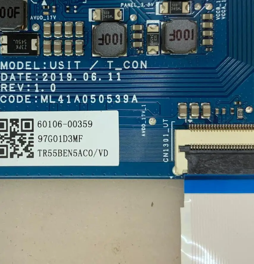 サムスン UA55RU7520J UA55RU7700JXXZ ロジックボード ML41A050539A USIT/T_CON