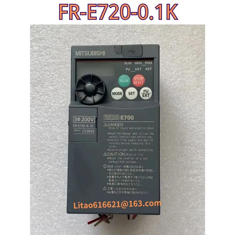 The function test of the second-hand frequency converter FR-E720-0.1K 220V is OK