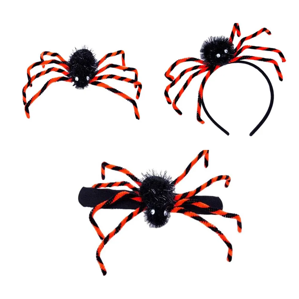 Halloween Headband For Girls Slap Bracelet Hairband Brooch Pin Scary Fun Prank Cosplay Costumes Accessories For Women Wholesale