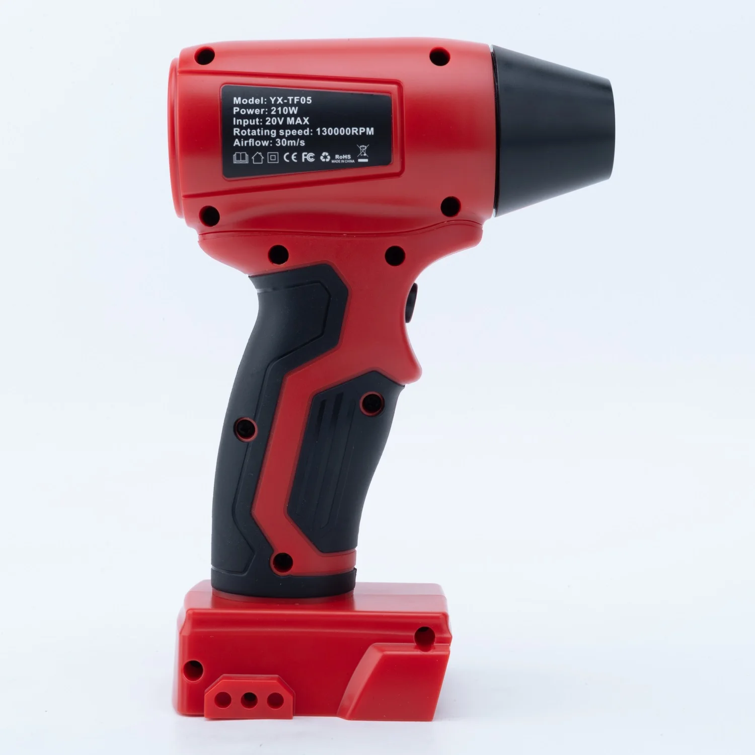 منفاخ نفاث بدون فرش لبطارية ليثيوم ديوالت/ميلووكي/ماكيتا/بوش20 فولت 130000 دورة في الدقيقة 4 سرعات مروحة توربو عنيفة محمولة