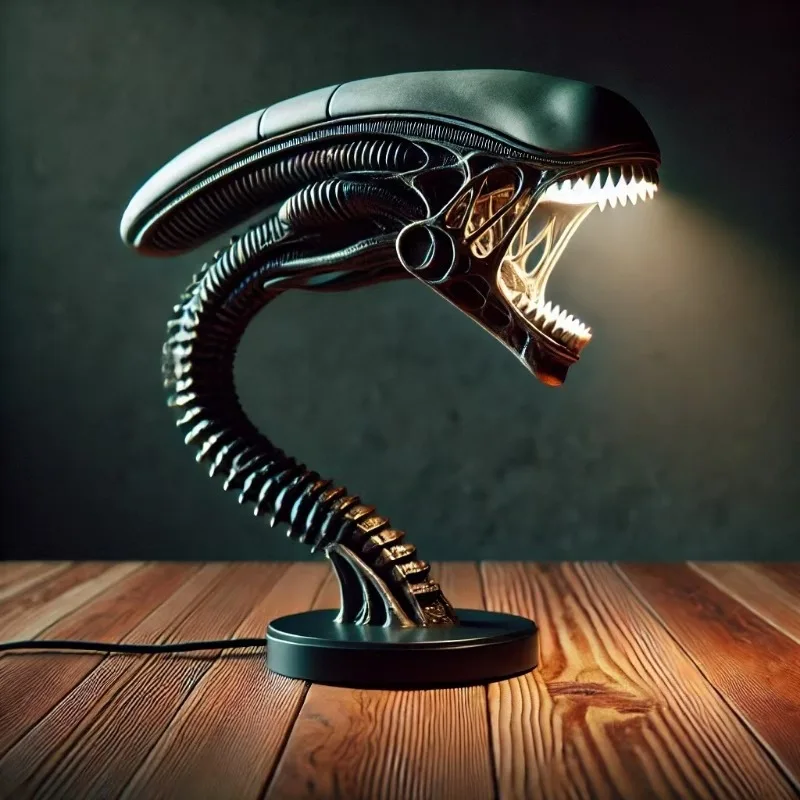 

New USB Alien Creature Lamp Stand, Bedroom Home Decoration Lamp, Resin Ornament