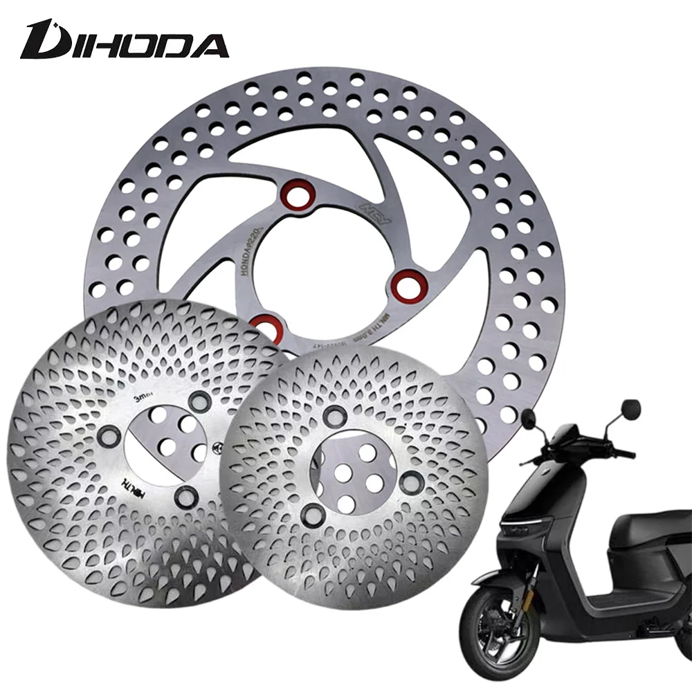 220/180mm CNC 3-Hole Brake Rotor Disc Universal for Motorcycle Scooter Niu Ninebot Honda Electric Bike Front Rear Brake Disk
