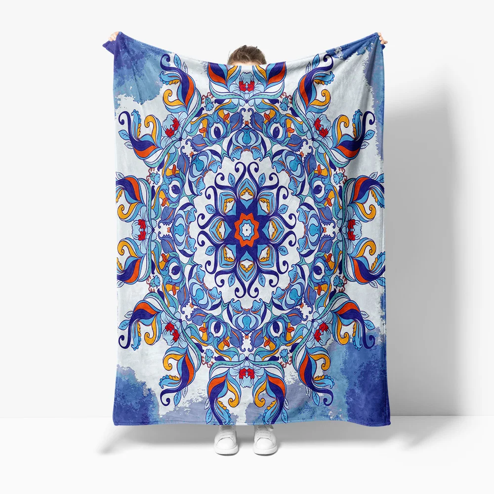 

Одеяло в стиле бохо с цветочным принтом пейсли, наволочка, декоративное одеяло для кровати, дивана, подарок