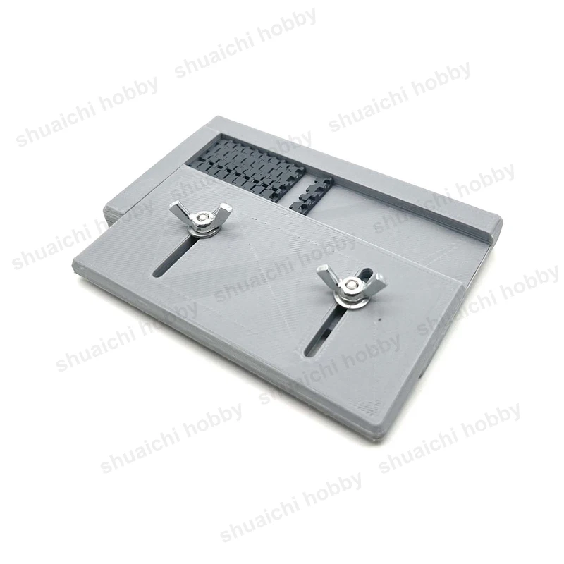 트랙 스플라이싱 조립 도구, 30mm 조정 가능한 간격, 빠른 트랙 조립기, 모델 탱크 장갑차용 DIY 고정장치 도구, 1 개