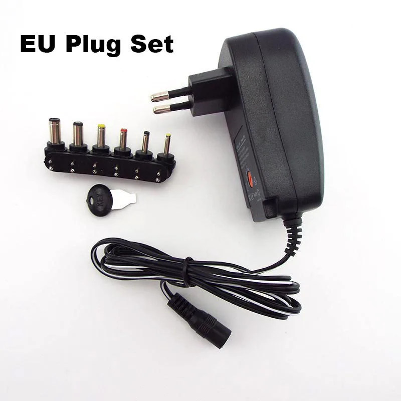 3V 4.5V 5/6/7.5V 9V 12V 2A 2.5A  AC/DC Adapter Adjustable Power Supply Universal USB Power Charger for LED Light Strip CCTV E4