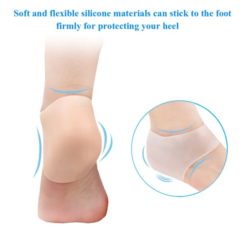 Silicone Foot Pad Anti Wear And Anti Dry Cracking Heel Pad For Relieving Heel Pain And Heel Protection Cover Accessori Scarpe