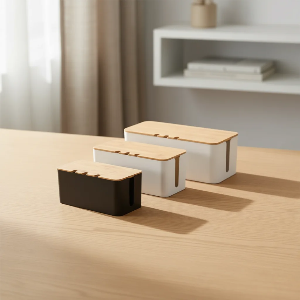 Wood-Style Large Cable Management Box product image