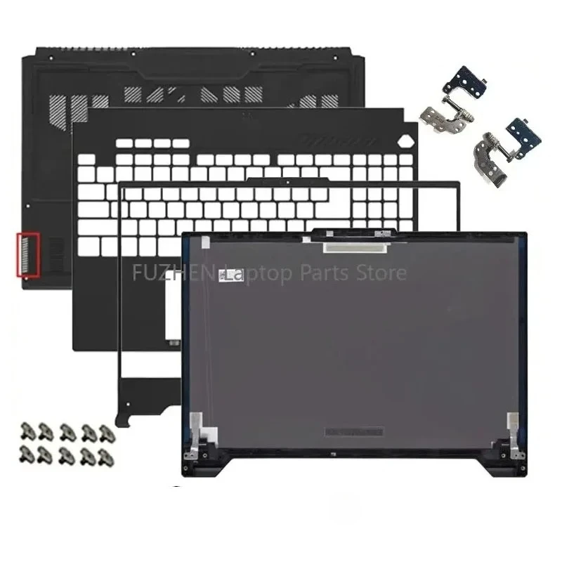 TUF 게이밍 F15 FX507 FA507 FX507Z FA507R 노트북 LCD 뒷면 커버 전면 베젤 손목 받침대 하단 케이스 힌지