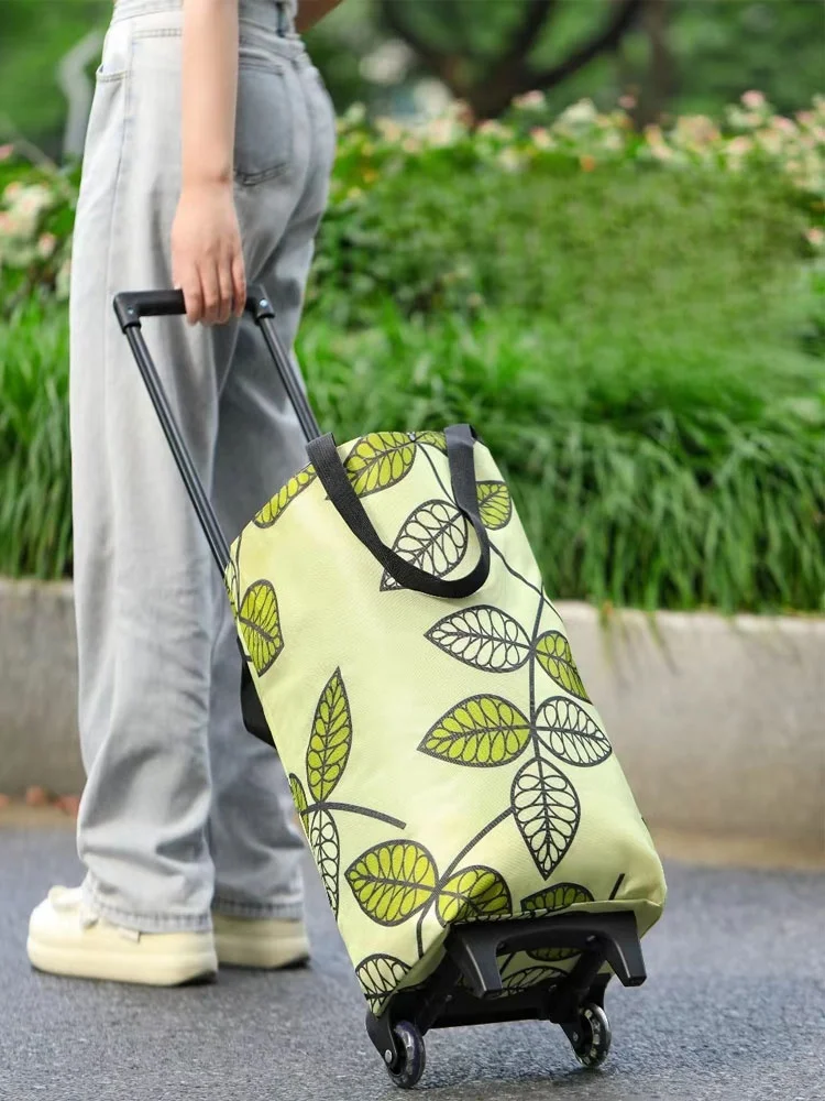 

Large Capaci Portable op Cart with Handle for Home Vegetable Bung Campus Piup Lightweight Foldable Plastic Ox...