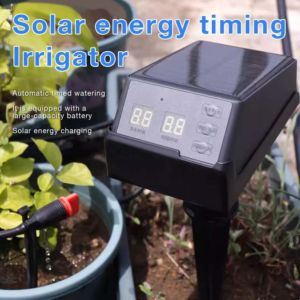 Picture 3: New Arrival Solar Energy Timing Lrrigator Automatic Flower Watering Irrigation System Watering Device