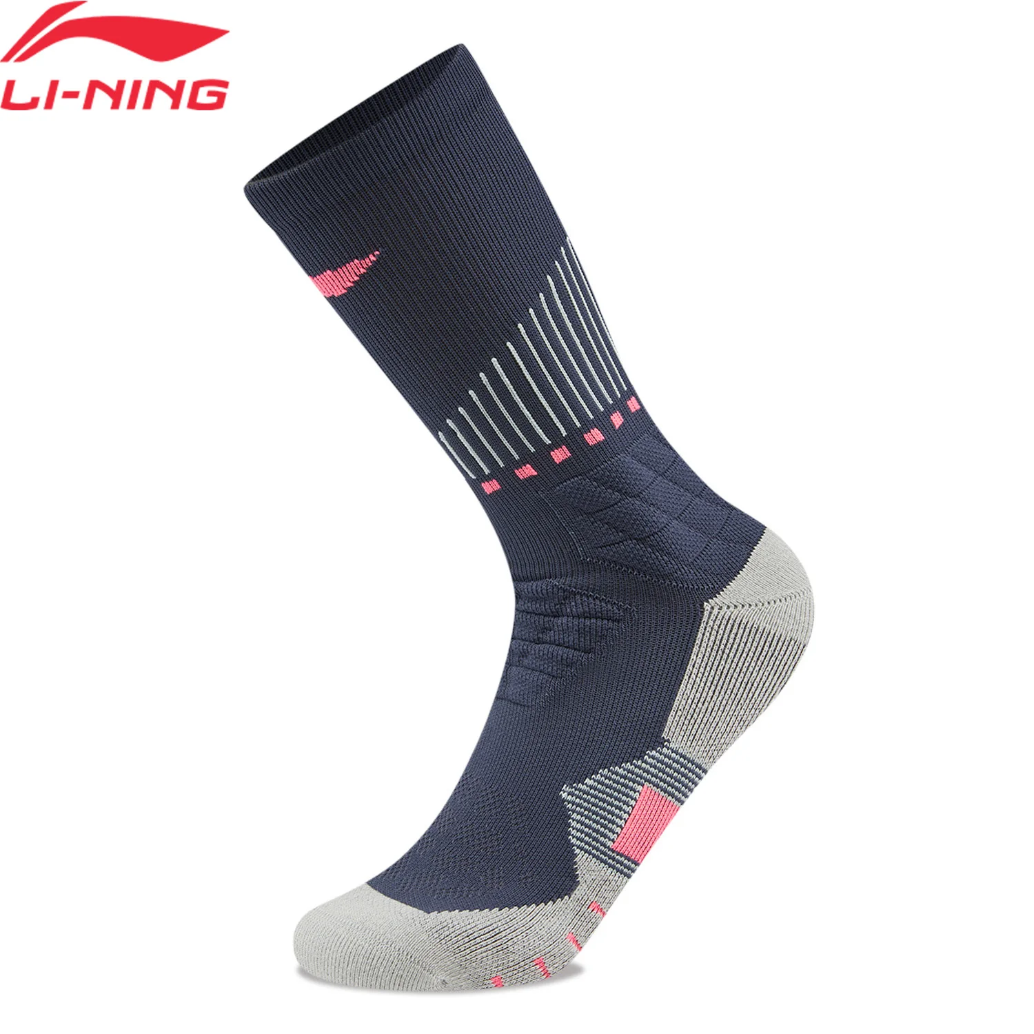 

Li-Ning Unisex Basketball Socks 24-28cm LN BACTERIA PROOF Soft Elastic Comfortable LiNing Stylish Sports Socks AWLW037