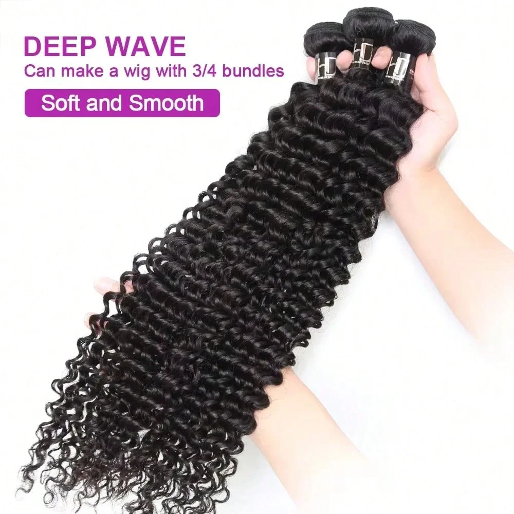 Tief gelockte Echthaar-Bündel, Kinky Curly Haarbündel, Brasilianisches Rohhaar zum Weben, 12-34 Zoll Echthaar, Burmesische Lockige Haarbündel – Detail 4