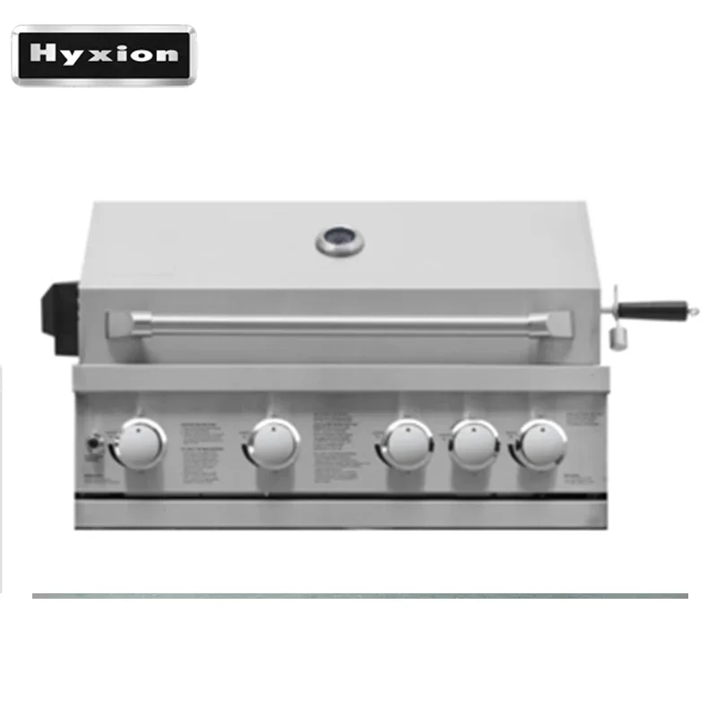 

Hyxion Stainless steel 4 burners With blue knob light Outdoor Kitchen BBQ grill