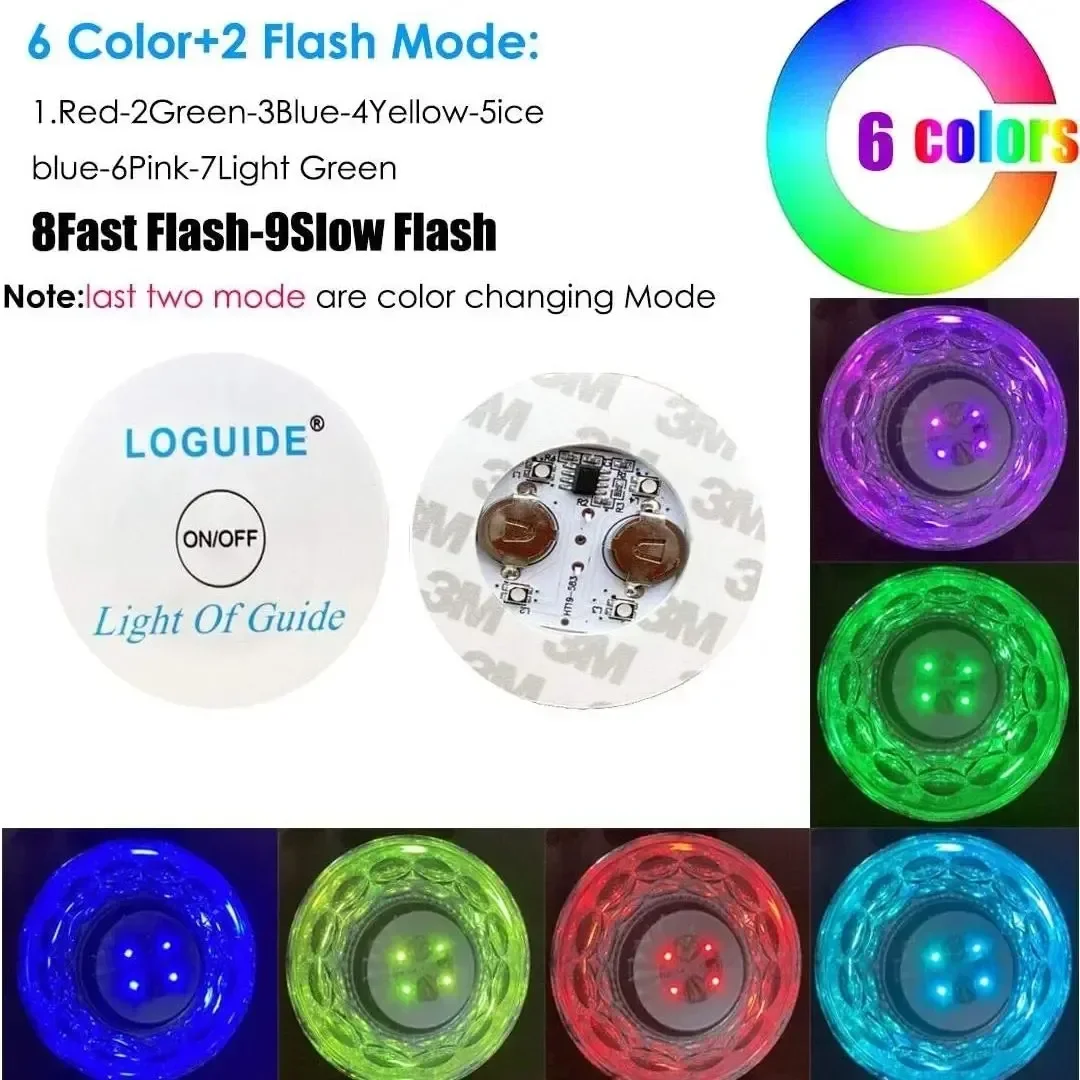 1-200PCS 결혼식을위한 빛나는 LED 음료 컵 받침 파티 바 샷 병 장식 빛나는 식기 액세서리 라이트 램프