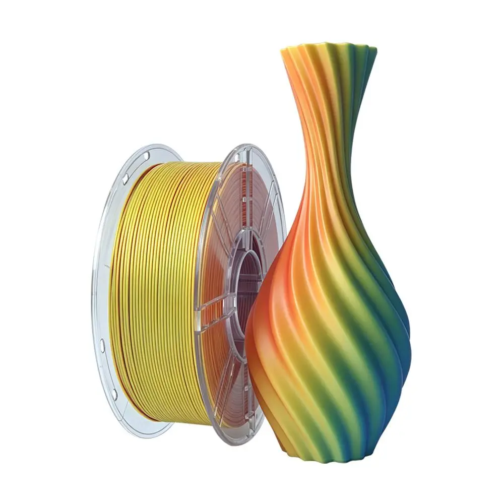 Universal 1.75mm 3D Printer Filament PLA Multi-Color PLA Filament Layer Adhesion Low Warping PETG Filament Artistic Use