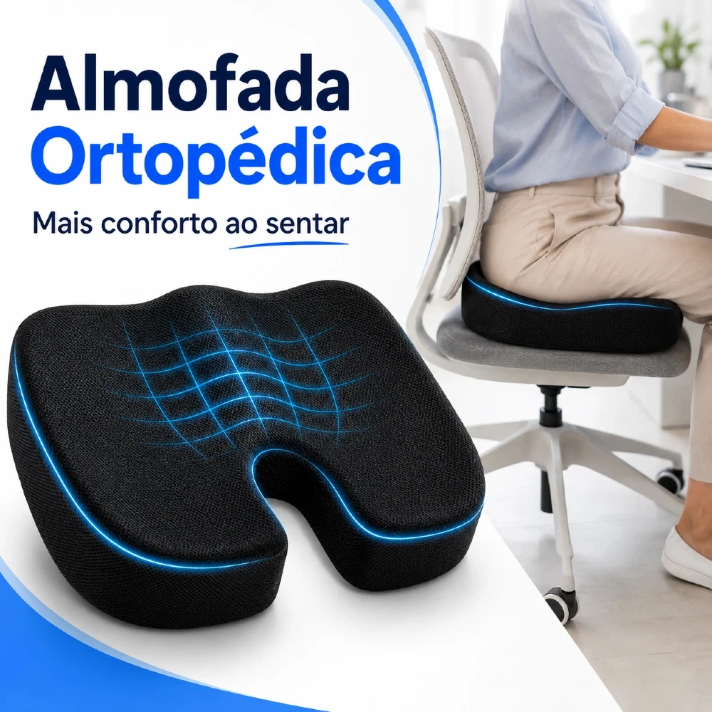 Comfortable Breathable Seat Cushion, U-Shaped Design Wave Sponge Massage Cushion Can Relieve Buttock Pressure/Coccyx Pain