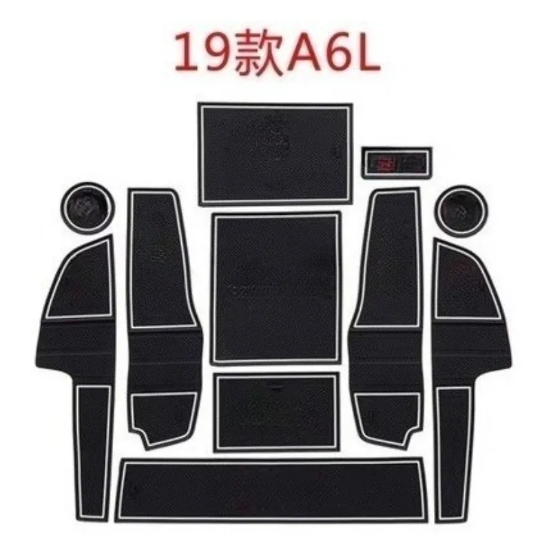 

Car Door Groove Mat Cup Mat for Audi Q5L A6L Q3 Q5 2005-2022 Center Console Storage Box Mats Auto Gate Slot Cup Holder Pad