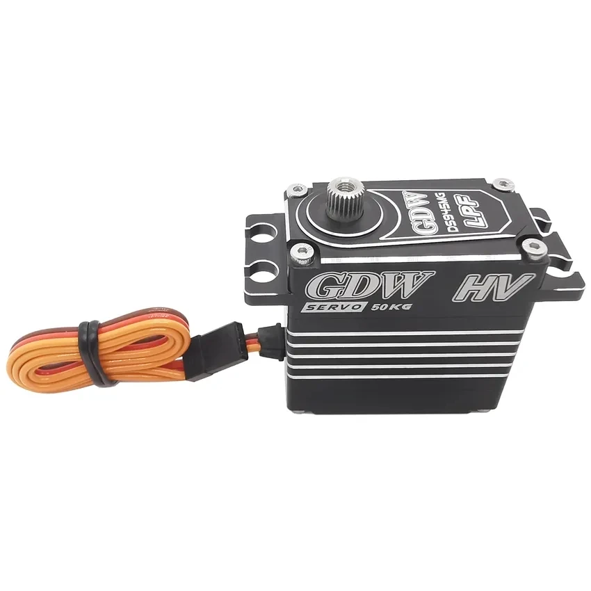 GDW RC Servo DS945MG 50KG Hi-Torque Цельнометаллический корпус Стальная шестерня Цифровой двигатель без сердечника для радиоуправляемого автомобиля с фиксированным крылом Турбокат БПЛА Робот