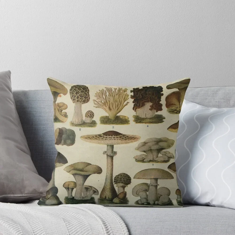 Edible Mushrooms Throw Pillow Cushions For Decorative Sofa Pillows Aesthetic pillow