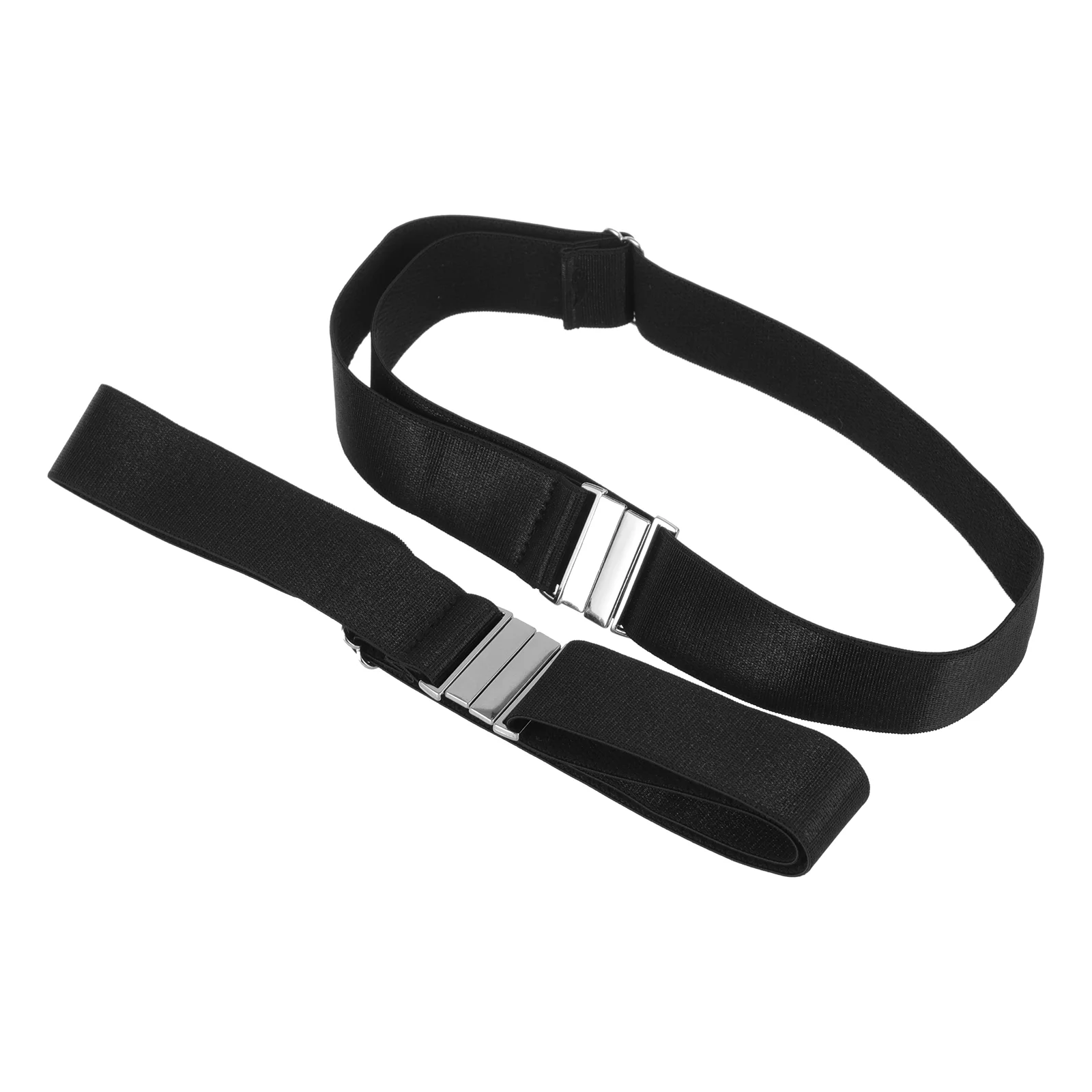 2 Pcs Garters Sock Belts for Strap Non-slip Black Buckle Unisex Man