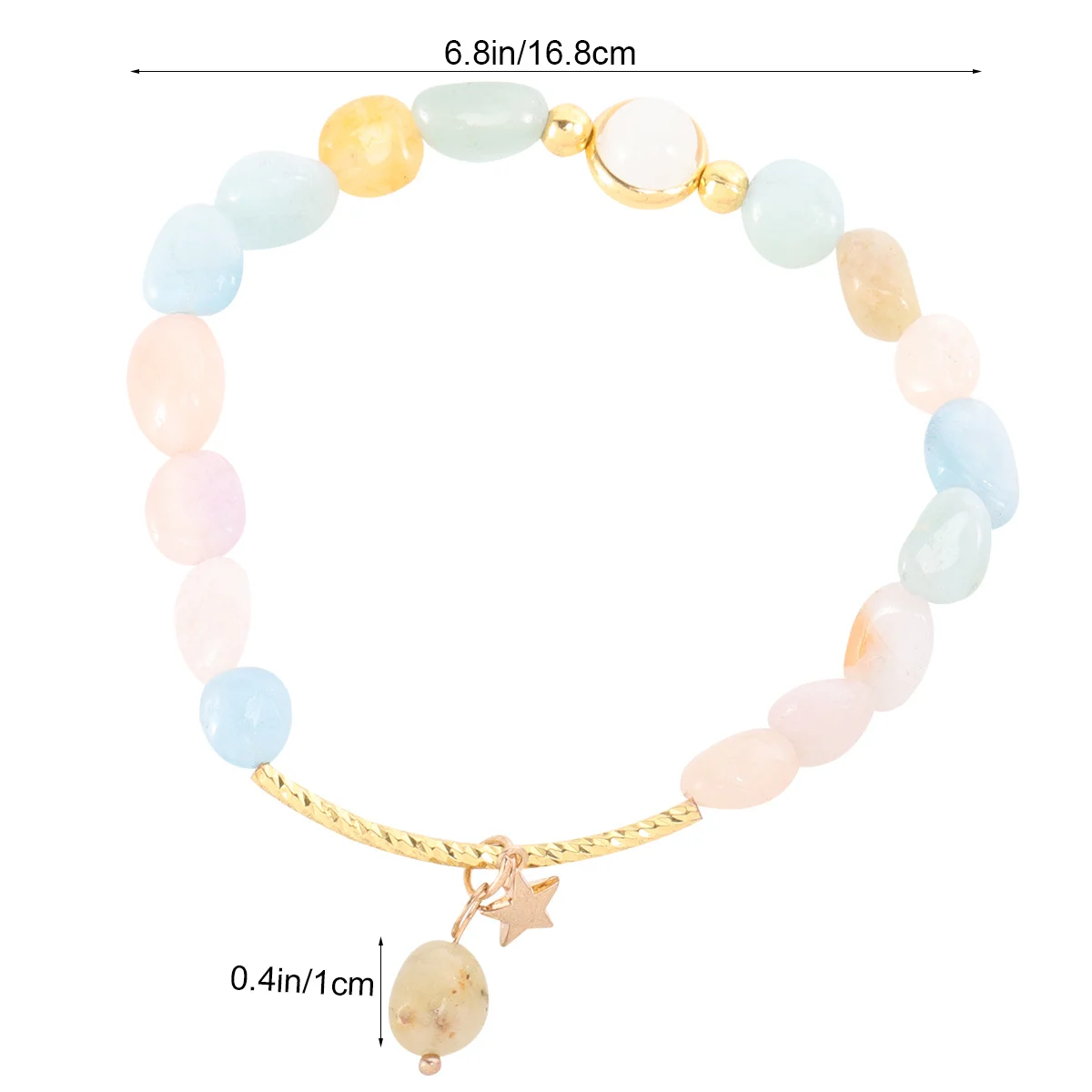 الفراولة كريستال سوار الوردي موضة سلسلة اليد للنساء كريستال الخرز مجوهرات هدية عيد الحب الحاضر #5