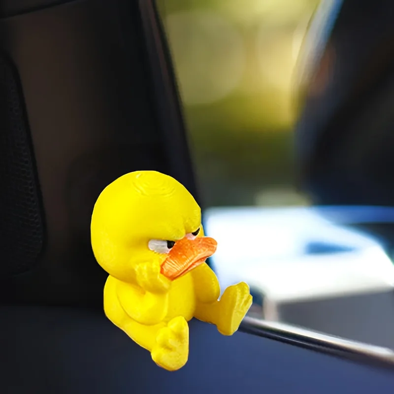 1Pc Angry Big Mouth Duck Ornament Cute Cartoon Figure Car Interior Decor Funny Gift