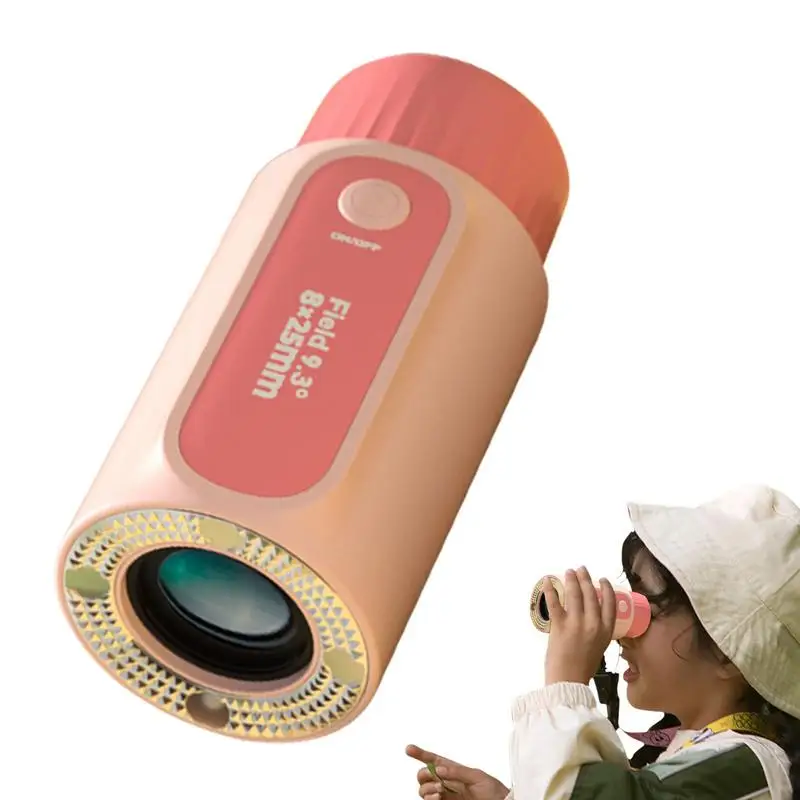 Monocular Telescope For Kids Monocular Telescope With Flashlight Portable Educational Learning Tool Binoculars Flashlight