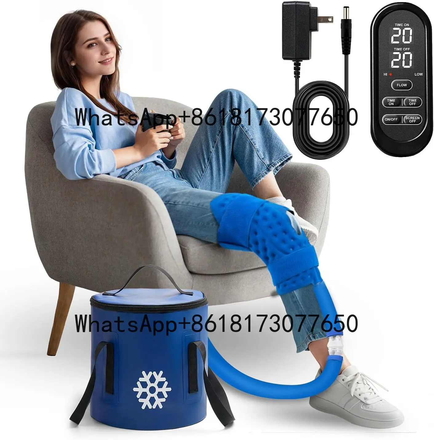 

Hot Sale Ice Compress Portable Cold Therapy Machine Water Circulation Knee Postoperative Ice Maker