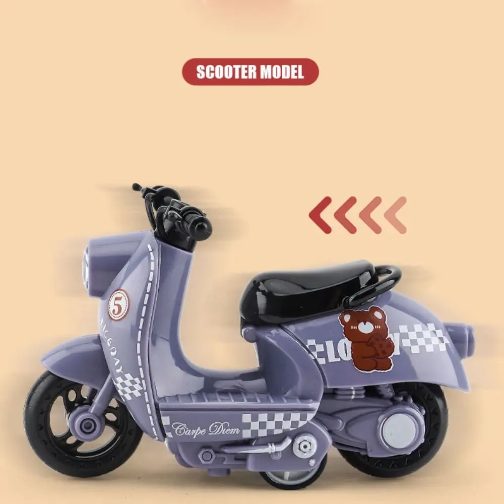 Miniatur-Motorradmodell aus Legierung, Diecast-Inertia-Simulationsmotorrad, Rückzieh-Motorrad aus Legierung für Jungen und Kinder