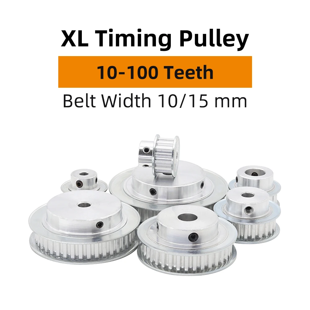 XL 32T Belt Motor Pulley Bore 8-22 mm Pitch 5.08 mm Toothed Pulley 10/15 mm Width Timing Belt  transmission parts XL 32 Teeth