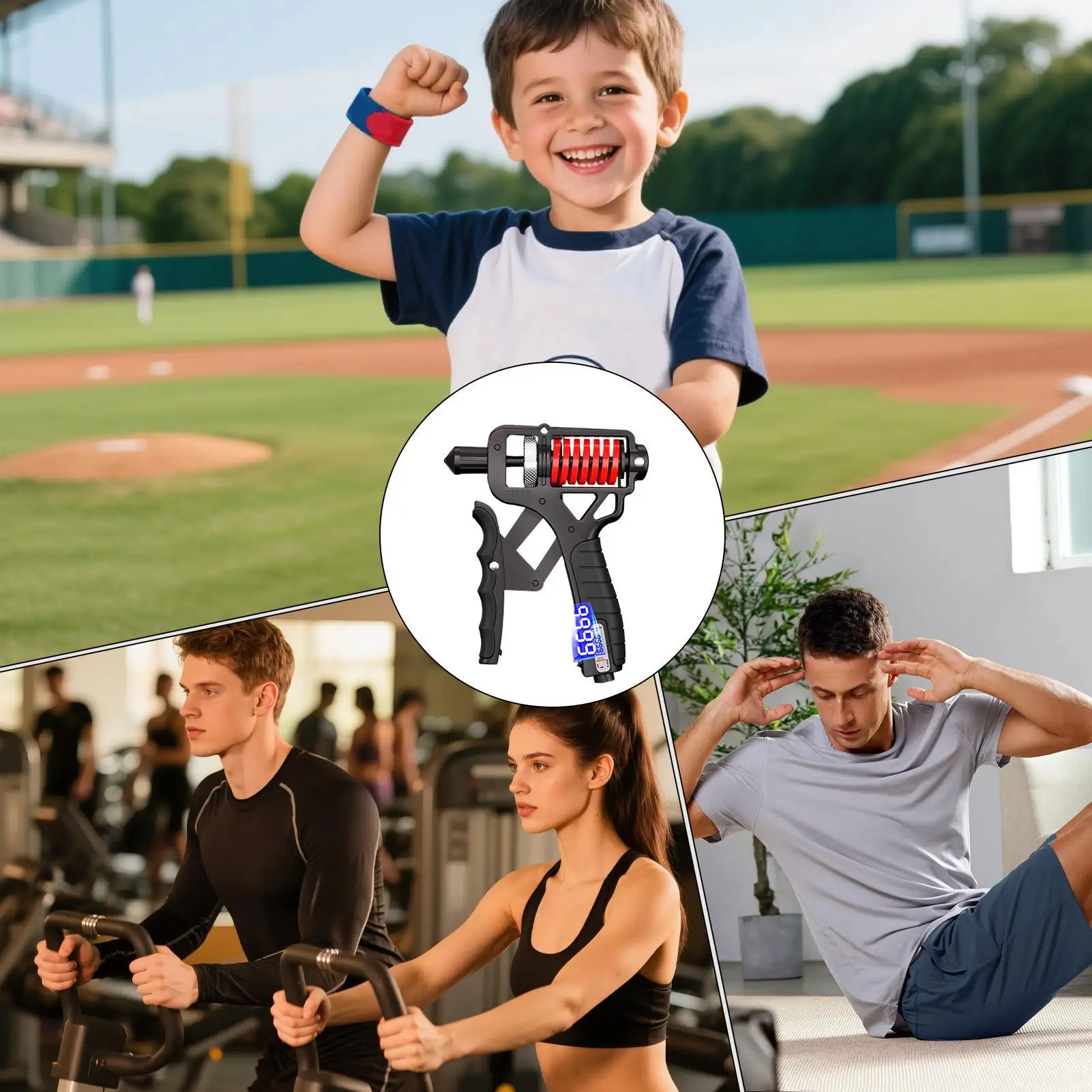 

Adjustable Grip Strength Trainer 11-364 Lbs Hand Trainer Device Portable Grip Exerciser For Gym Home Office Exercise Fitness