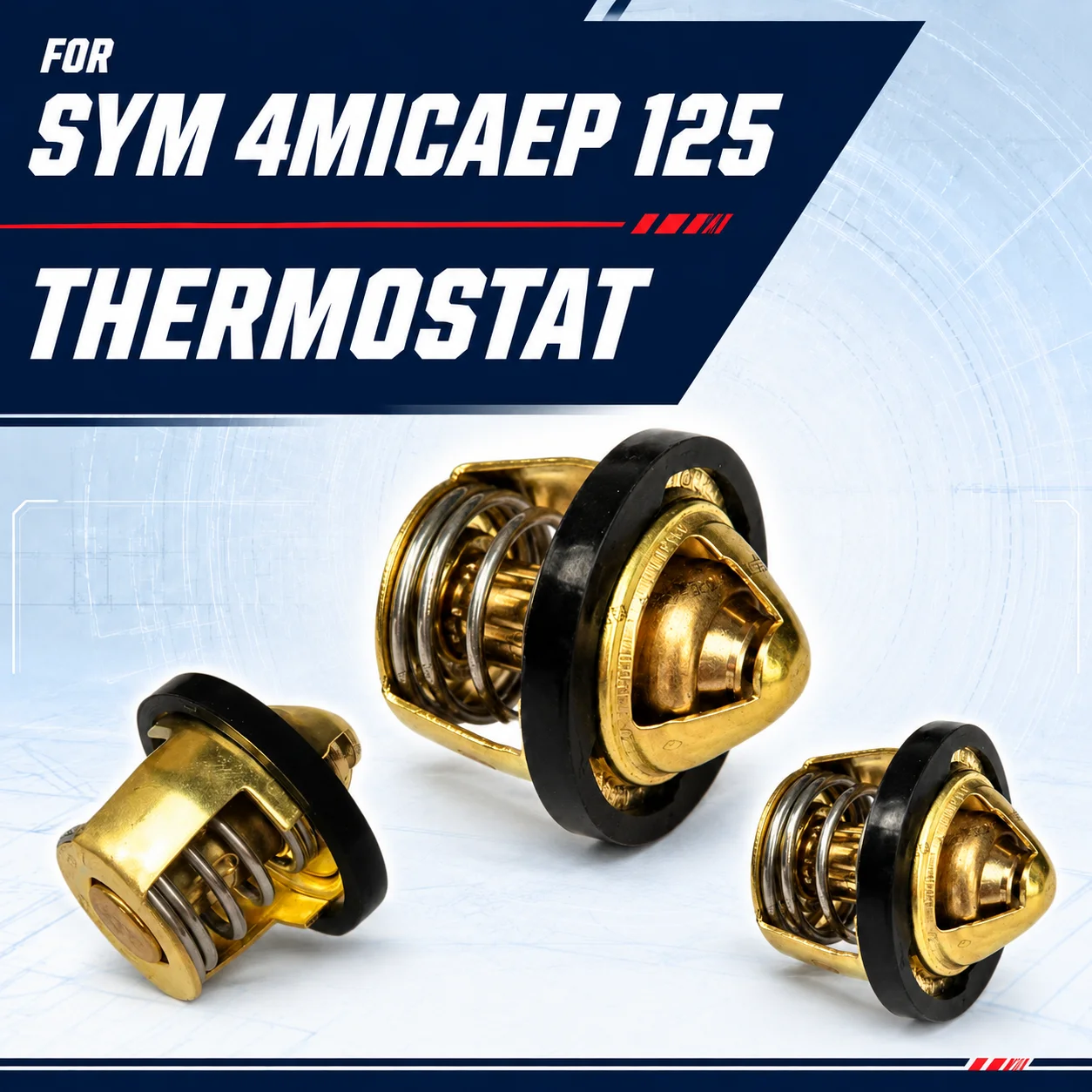 FIT FOR SYM 4MICAEP 125 4micaep 125 Engine Water Cooling Thermostat modified