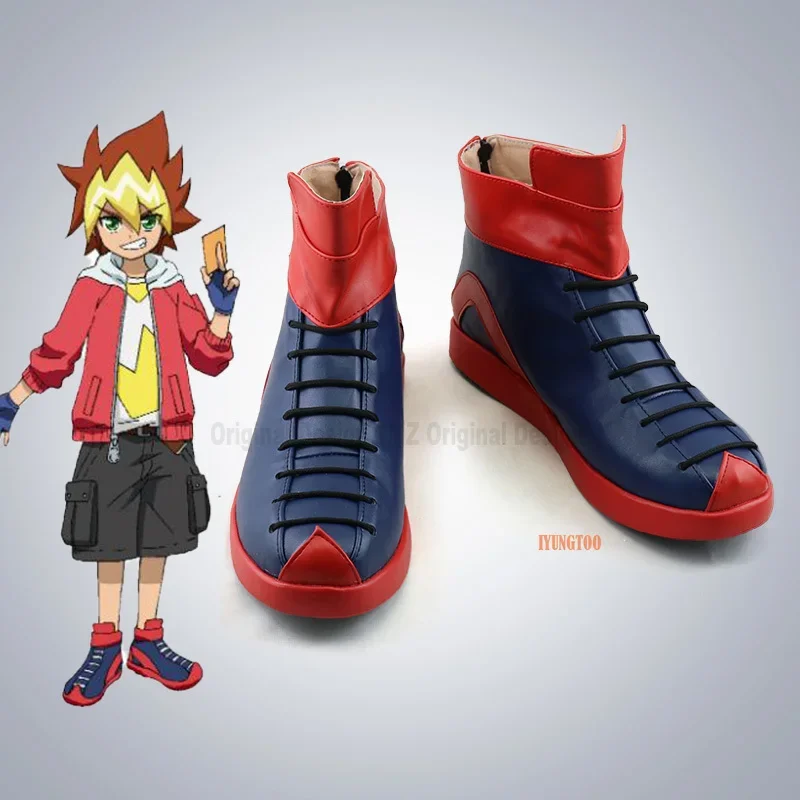 Yu-Gi-Oh! Game King Duel Monsters SEVENS Oudou Yuuga Characters Anime Costume Prop Cosplay Shoes Boots