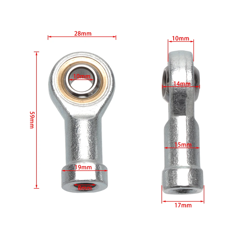 M10 Steering Tie Rod Ends SA SI T/K Right and Left Hand Ball Joint Metric Threaded Rod End Bearing ATV Quad Bike UTV Moto Parts