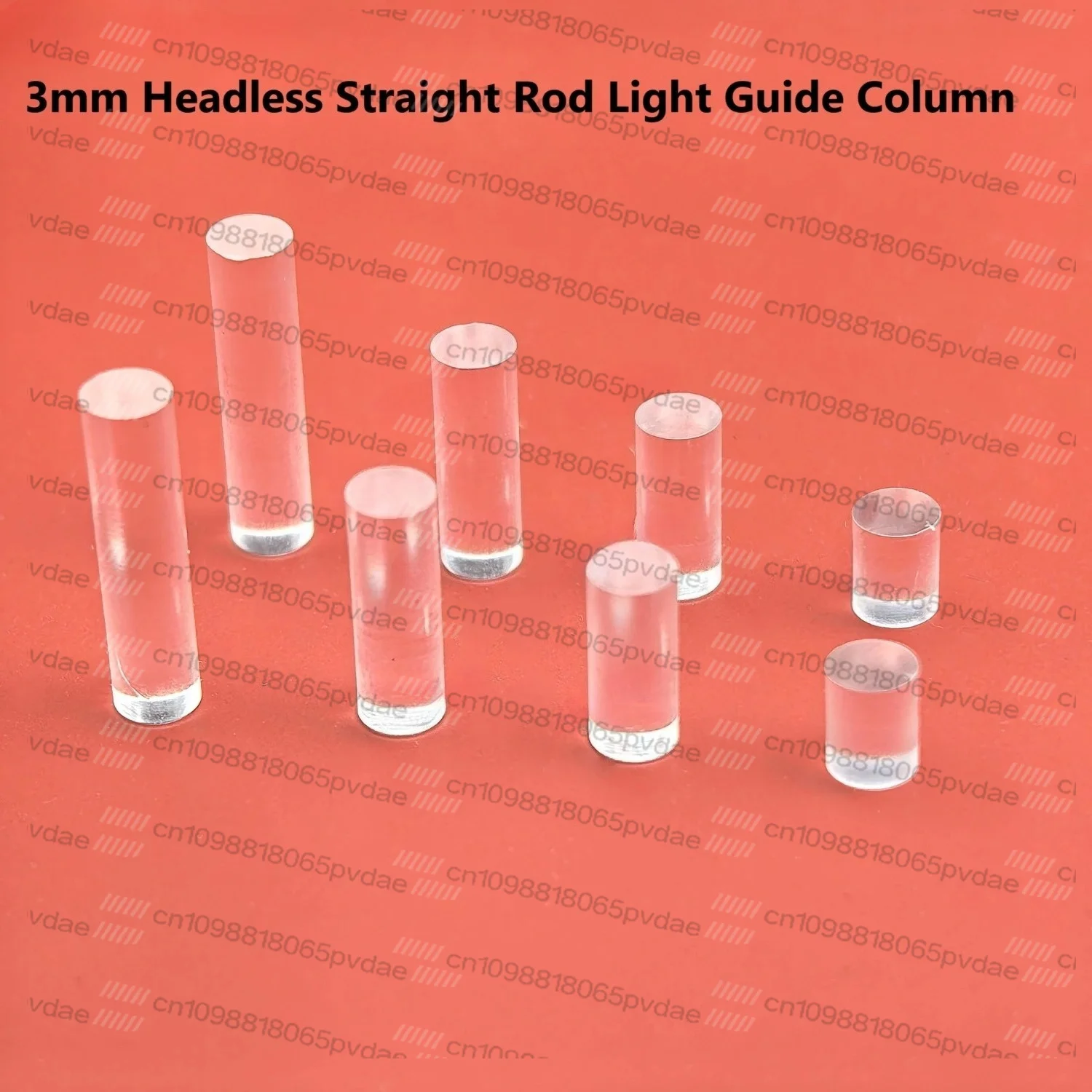 100pcs 3mm cylindrical  guide rod Headless guide beam Light source guide rod PC