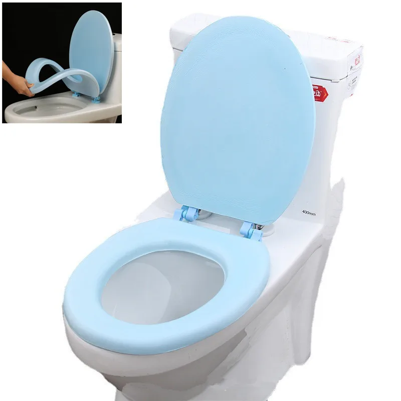 Waterpoof Soft Toilet Seat Cover EVA Thickened Bathroom Closestool Mat Pad Cushion Toilet Seat Bidet Toilet Cover Accessories