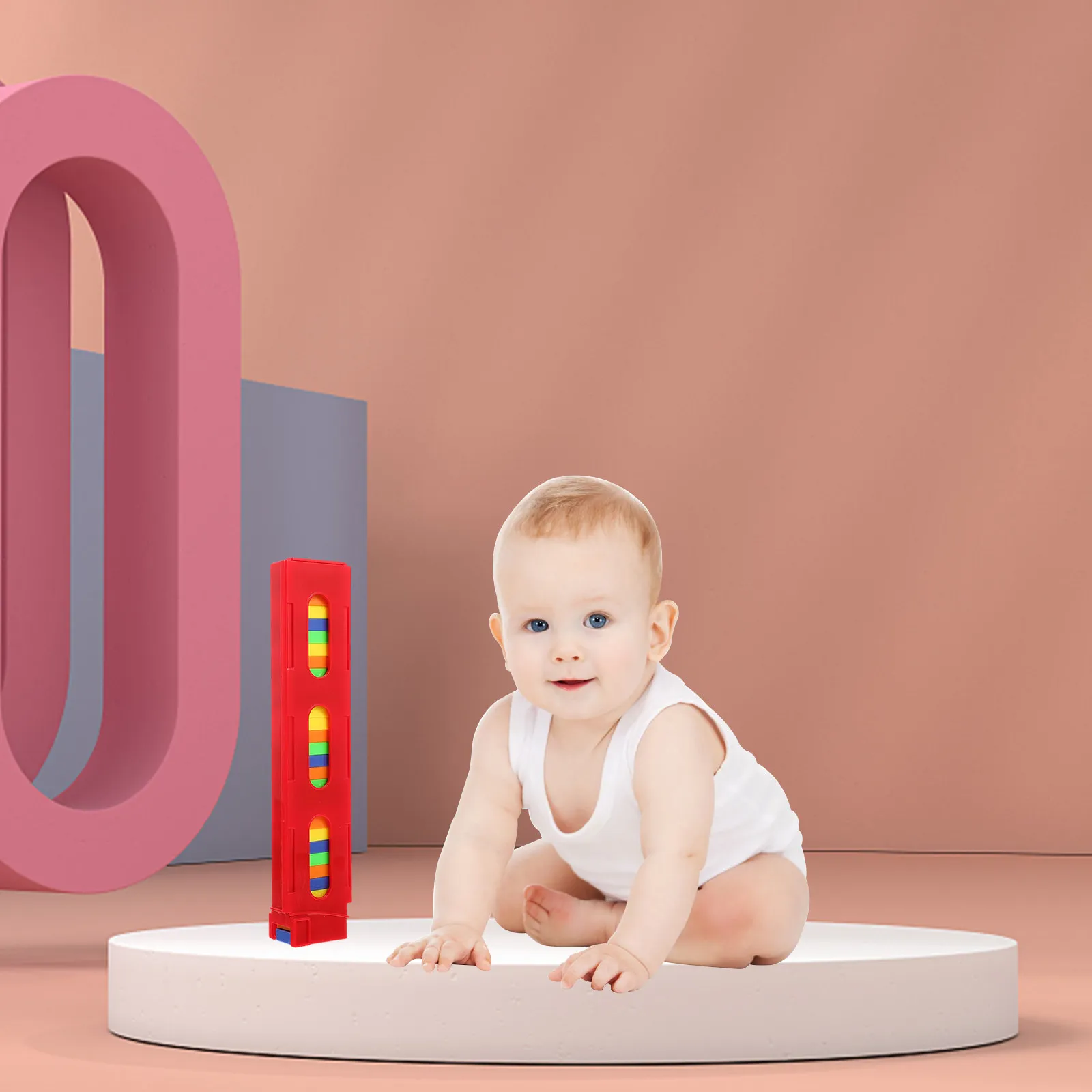 5 zakken Domino Train Educatief spel Vroeg leren Domino-blokken Willekeurige kleuren voor de verbeelding en coördinatie van kinderen