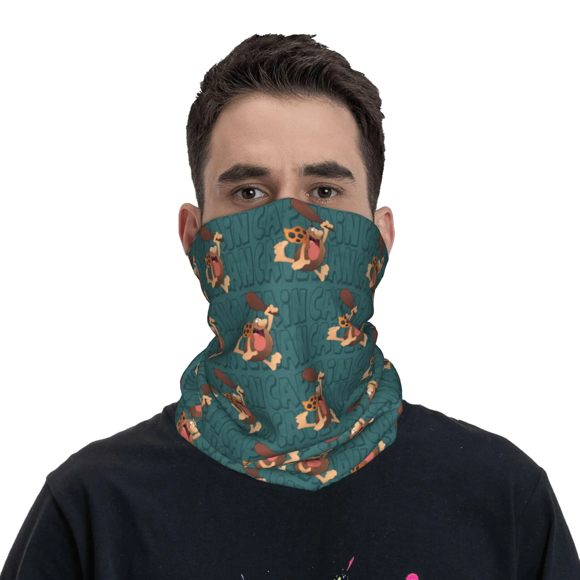 Captain Caveman and the Teen Angels Themed Bandana Neck Cover Printed Magic Scarf Cycling Scarf Outdoor Sports For Men Women