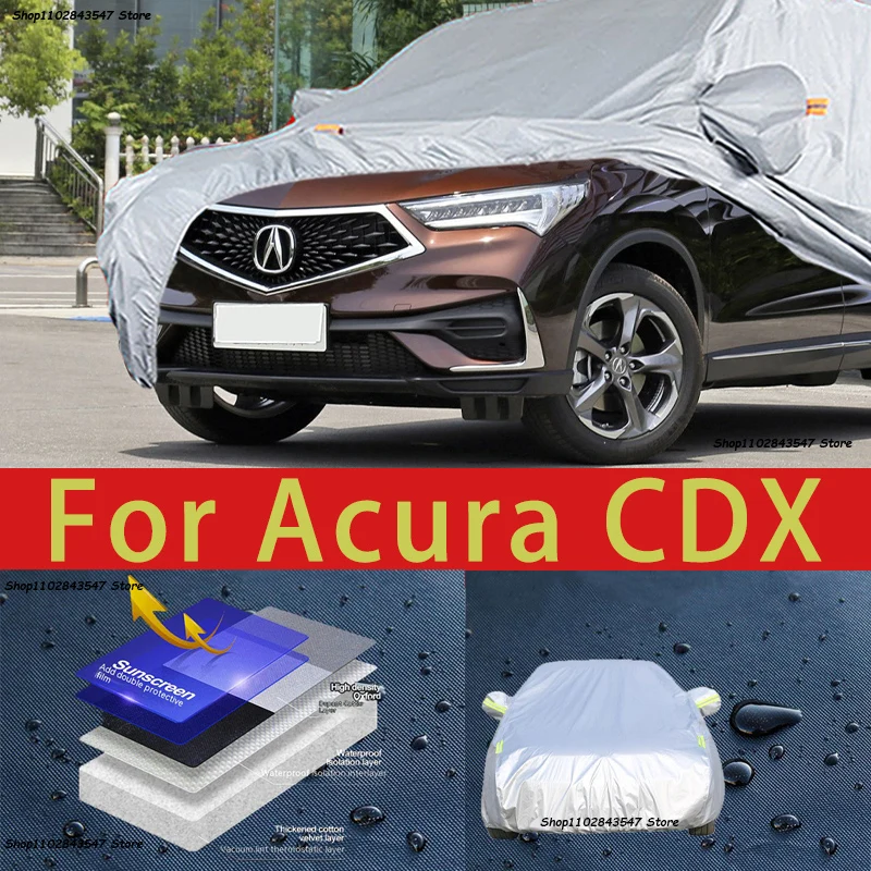 

Наружная защита для Acura CDX, полные автомобильные Чехлы, снежный чехол, Солнцезащитный водонепроницаемый пыленепроницаемый внешний автомобильный аксессуар